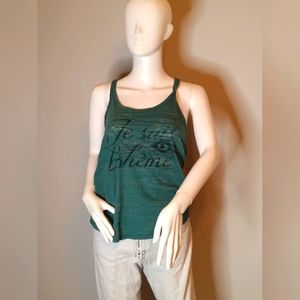 Green tank top